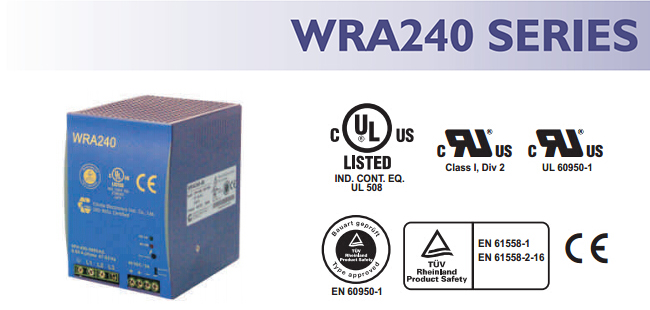Chinfa导轨电源WRA240